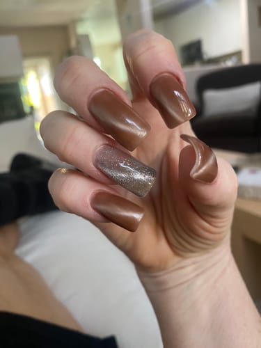 Customer photo review of Soft White Nail Powder