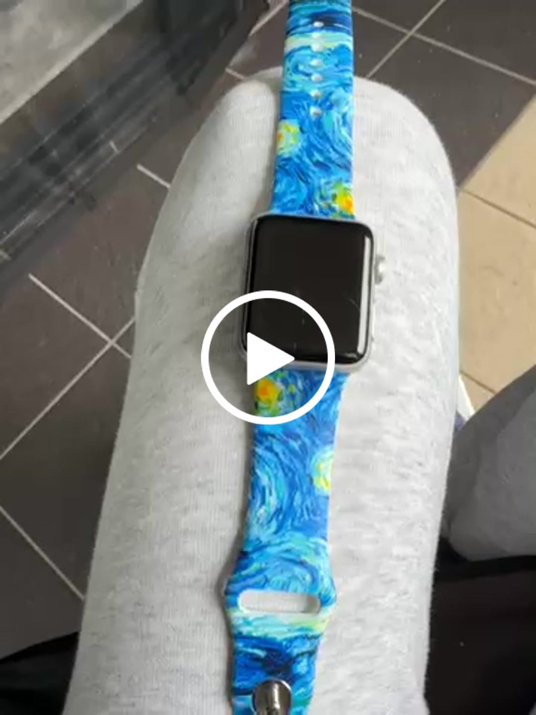 Customer video review of Apple Watch Van Gogh Starry night Band