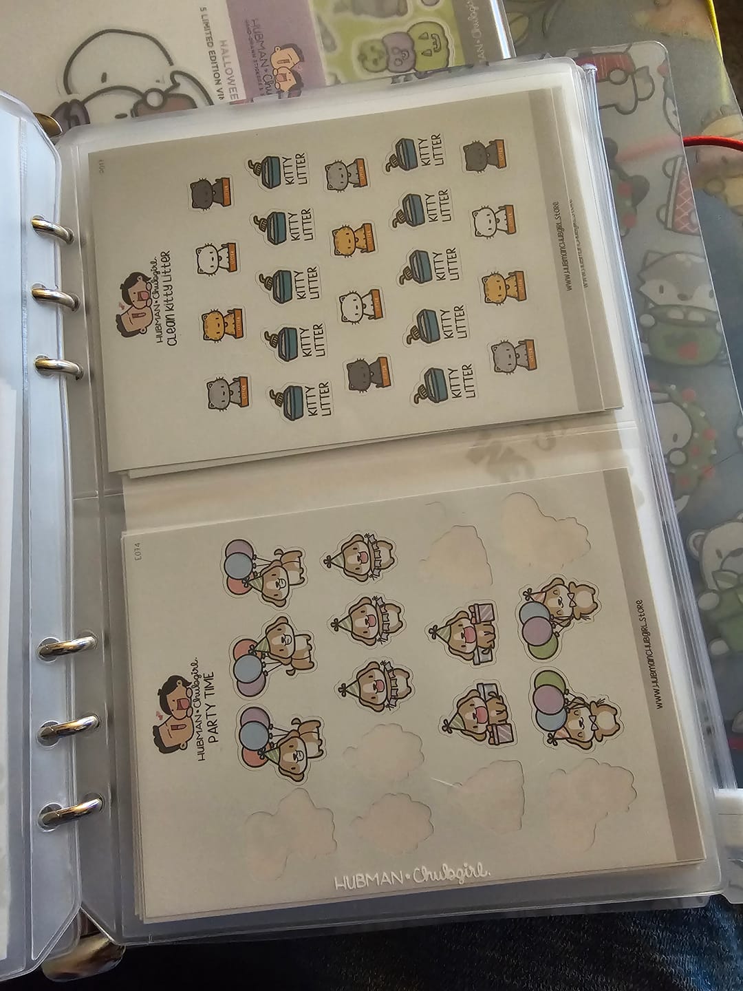 Customer photo review of Clean Kitty Litter Planner Stickers