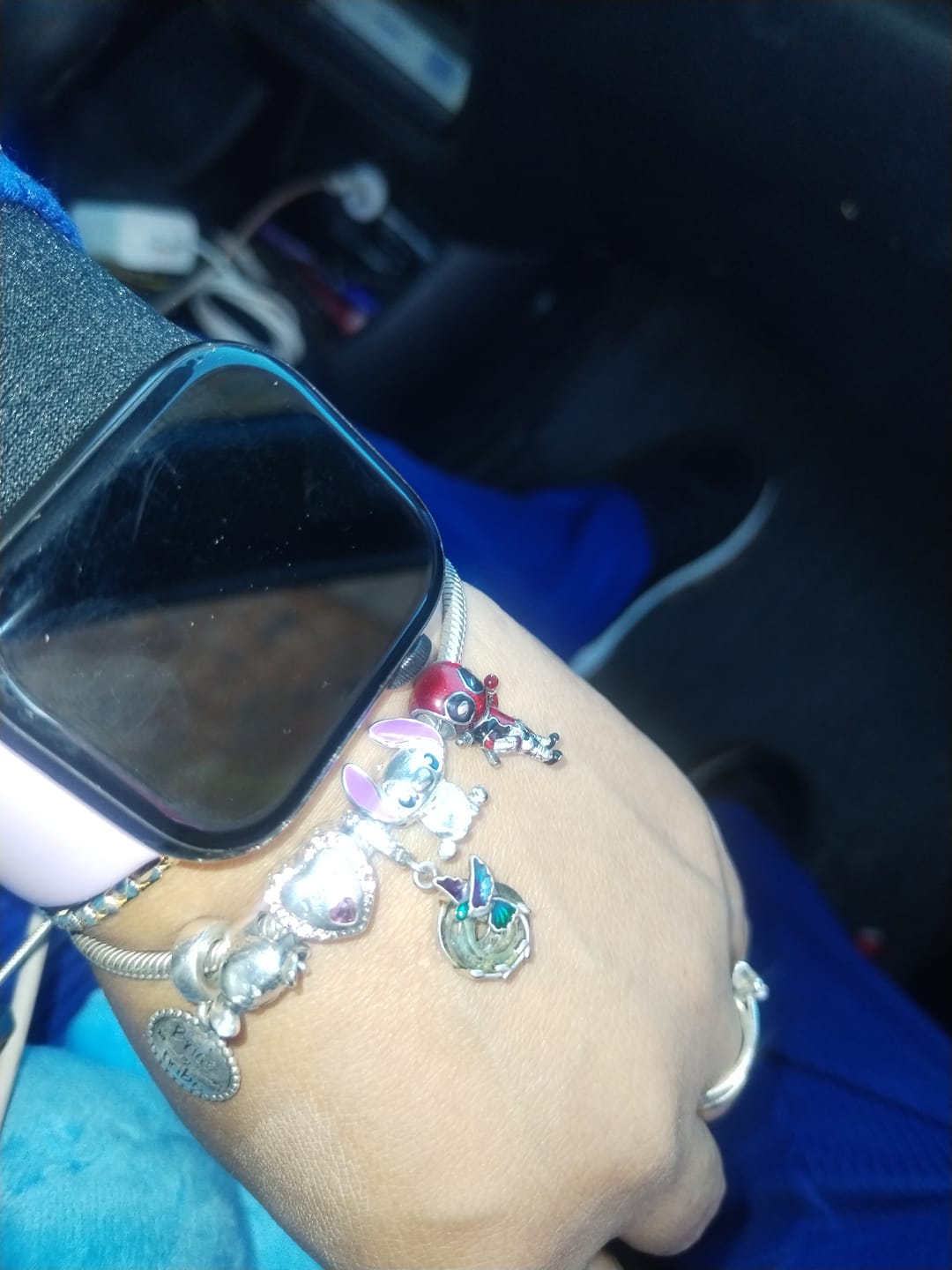 Customer photo review of Pulsera Cola de Raton