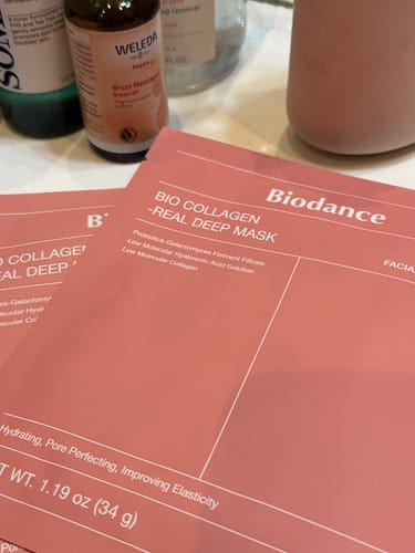 Customer photo review of Nakts hidrogela maska ar kolagēnu Biodance Bio-Collagen Real Deep Mask