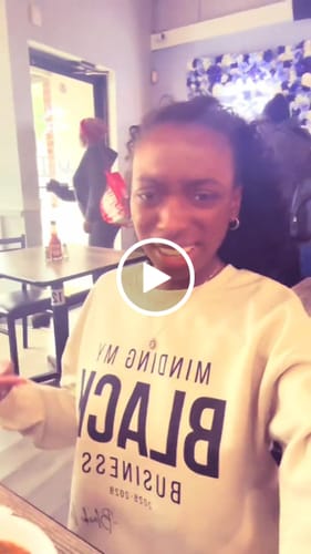 Customer video review of Minding My Black Business - Sweatshirt