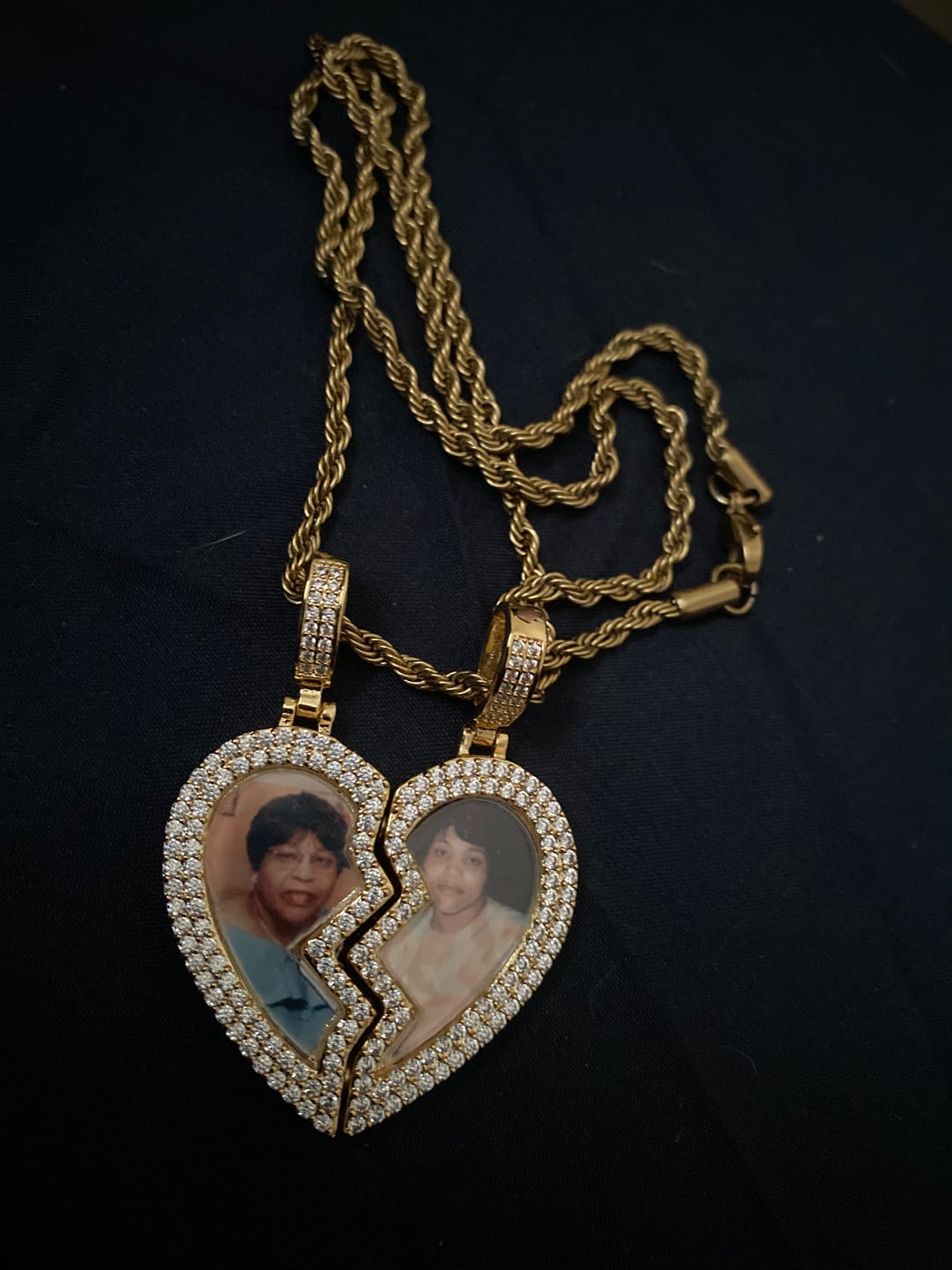 Customer photo review of HEART PIECES PHOTO PENDANT