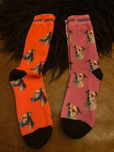 Anja E. review of Personalisierte Socken mit deinem Haustier image 1 out of 1