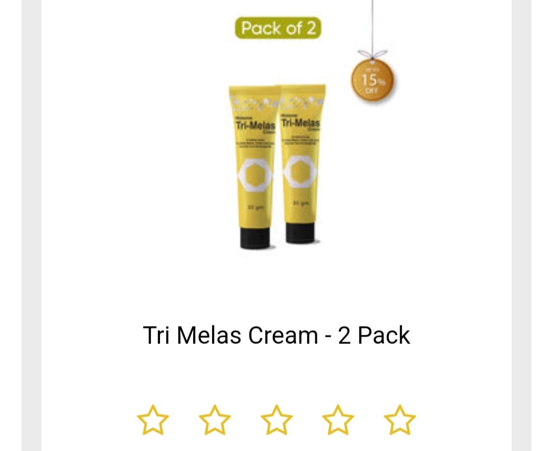Customer photo review of Tri Melas Cream - 2 Pack