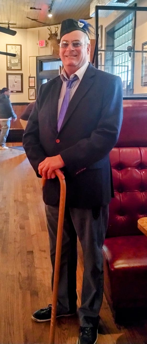 Customer photo review of Dark Navy Estate Herringbone Tweed Jacket