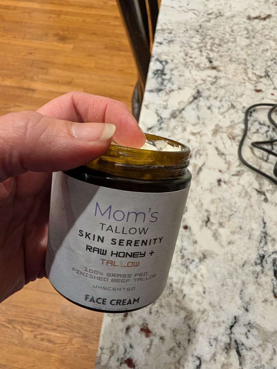 Customer photo review of Skin Serenity Healing Face Cream (Psoriasis & Eczema Treatment)