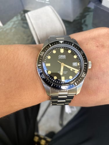 Customer photo review of Oris Sixty Five Men's 45mm Stainless Steel Automatic Watch 733 7720 4054 MB
