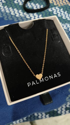 Customer photo review of Free Paris Heart Necklace