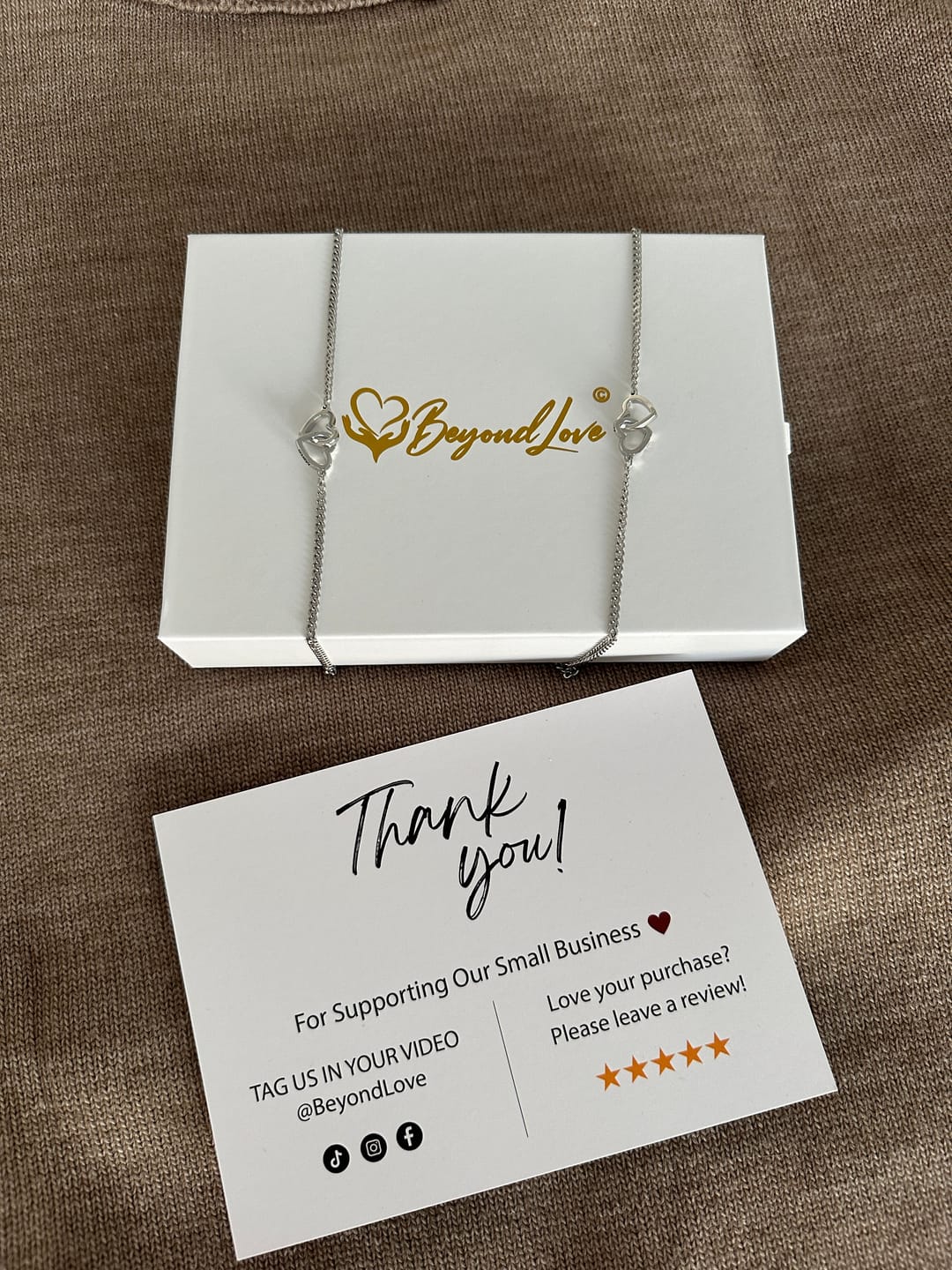 Customer photo review of Beyond Love Permanent Bracelets with Name Engraving