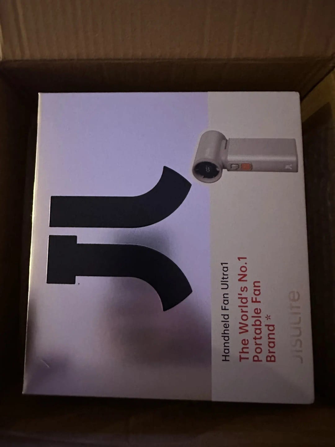 Customer photo review of Metallic Portable Handheld Fan 100-Speed — Silver | KIMLUD