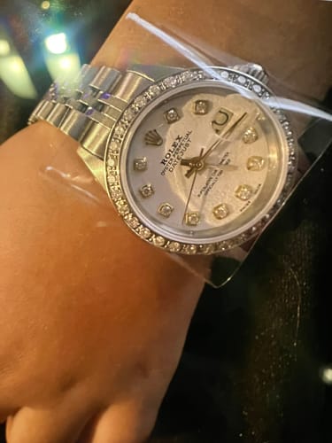 Customer photo review of Ss White Diamond Dial Bezel Jubilee Rolex Datejust Lady Watch