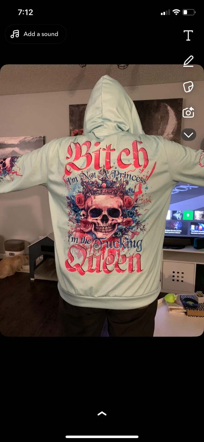 Customer photo review of I'M NOT A PRINCESS ALL OVER PRINT - TYTD1412242