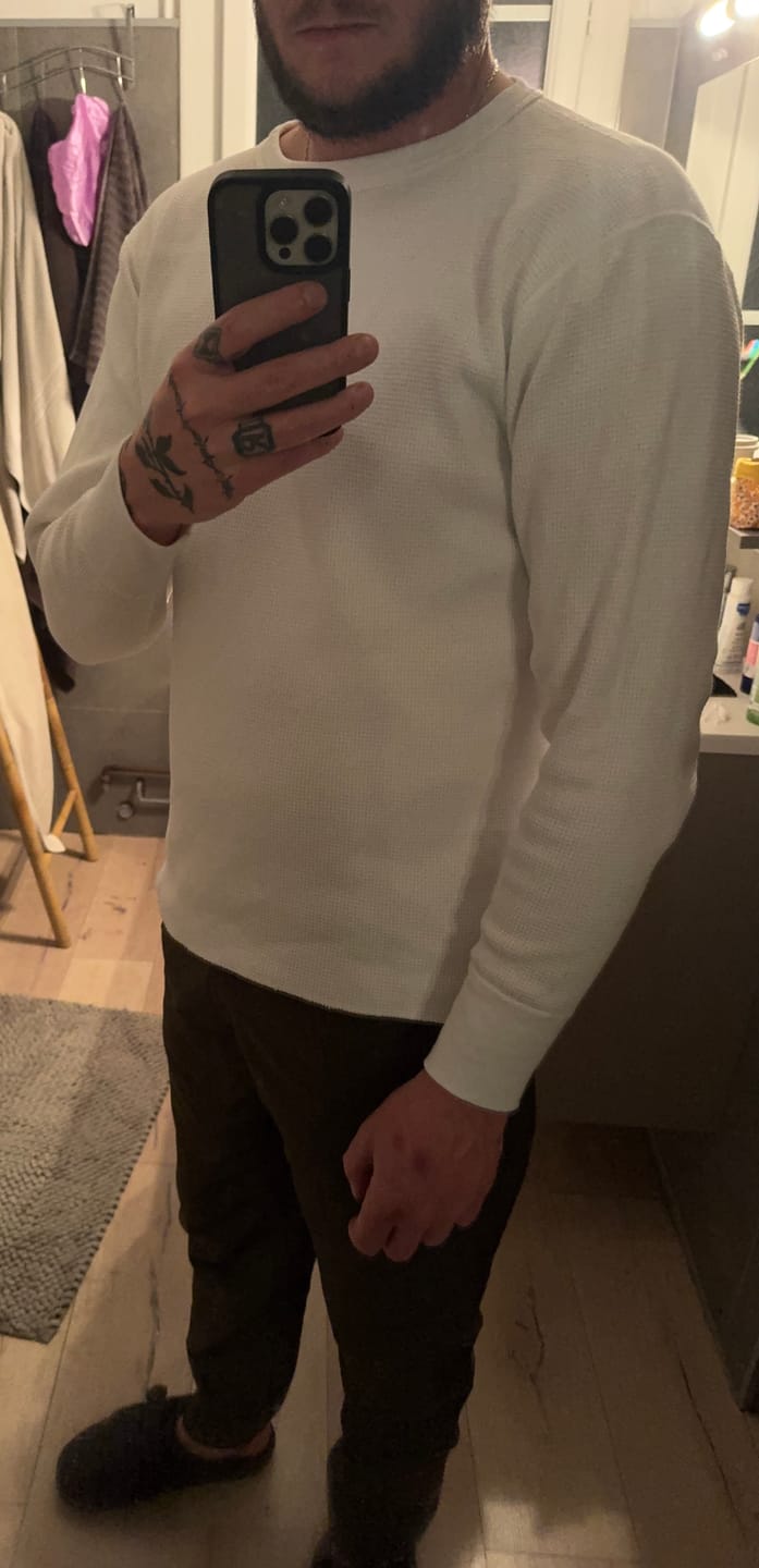 Customer photo review of Heavyweight Waffle Cotton Underwear - White