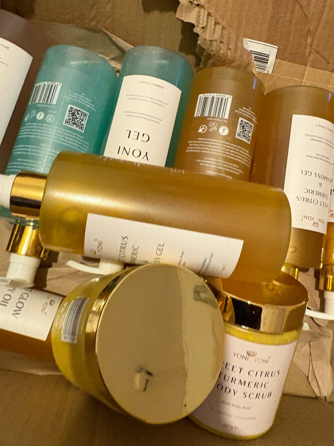 Customer photo review of Sweet Citrus Turmeric & Seamoss Gel - Brightening Body Wash