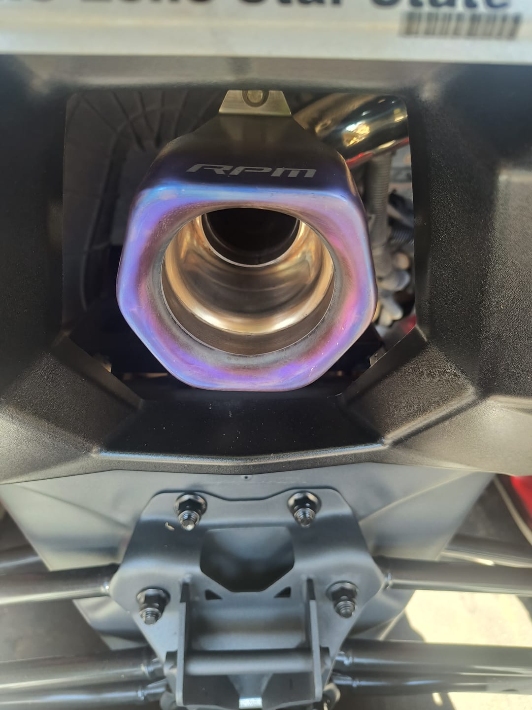 Customer photo review of RPM Can-Am X3 Muffler Delete " Slip On " Exhaust Race Pipe