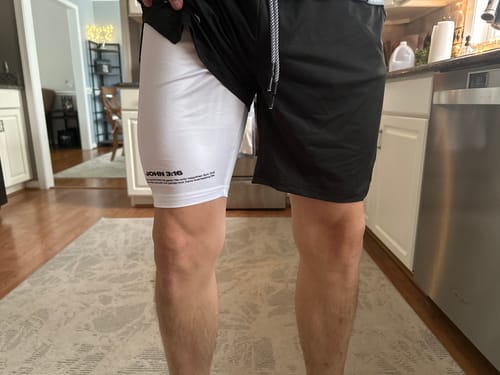 Customer photo review of John 3:16 'The Cross' Youth Performance Shorts