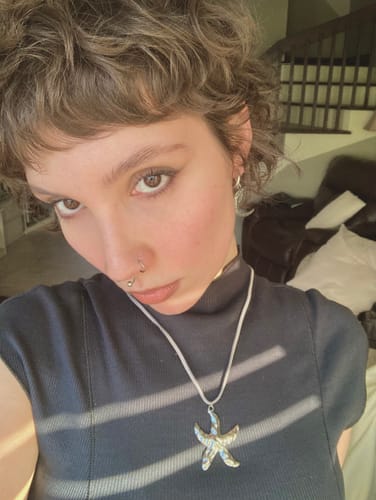 Customer photo review of Bali Necklace - Silver