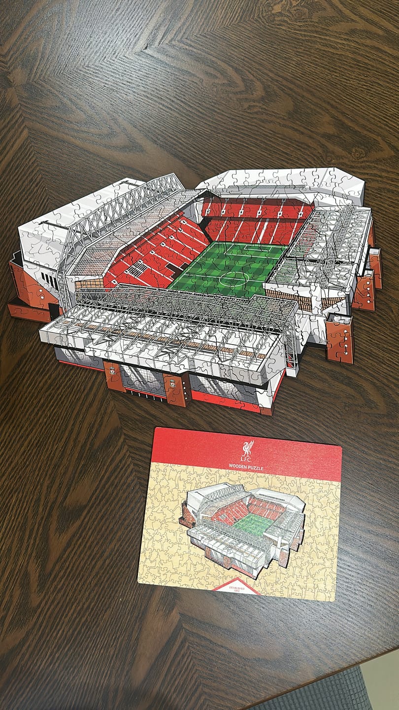 Customer photo review of Liverpool FC® Anfield Stadium - Wooden Puzzle