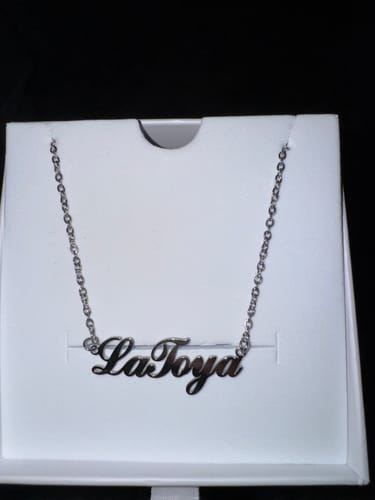 Customer photo review of Personalized Name Necklace