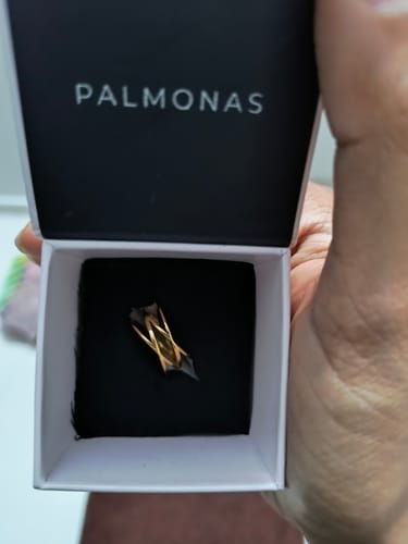 Customer photo review of Twist Cross Ring