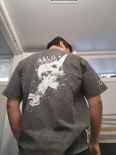 Customer photo review of KING SLAYER ACID WASH TEE