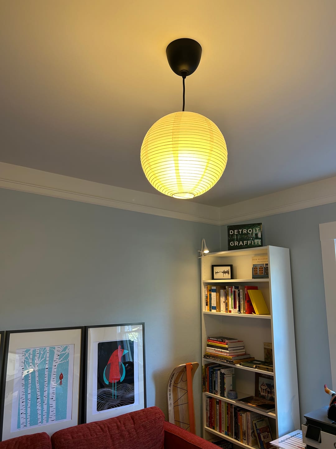 Customer photo review of 12" White Fine Line Premium Even Ribbing Paper Lantern, Extra Sturdy