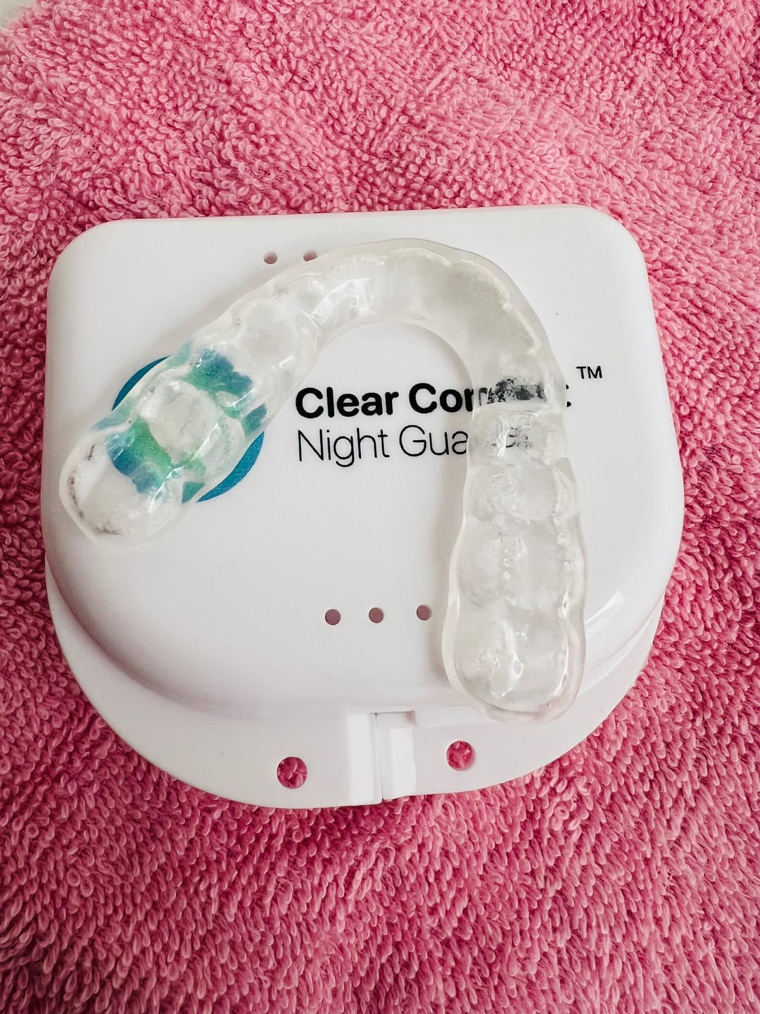 Customer photo review of 1.5mm Double-Duty Bruxism Night Guard - Custom Day & Night Mouth Guard for Teeth Grinding/Clenching