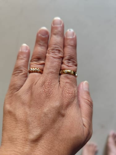 Customer photo review of Diamond Studded Ring