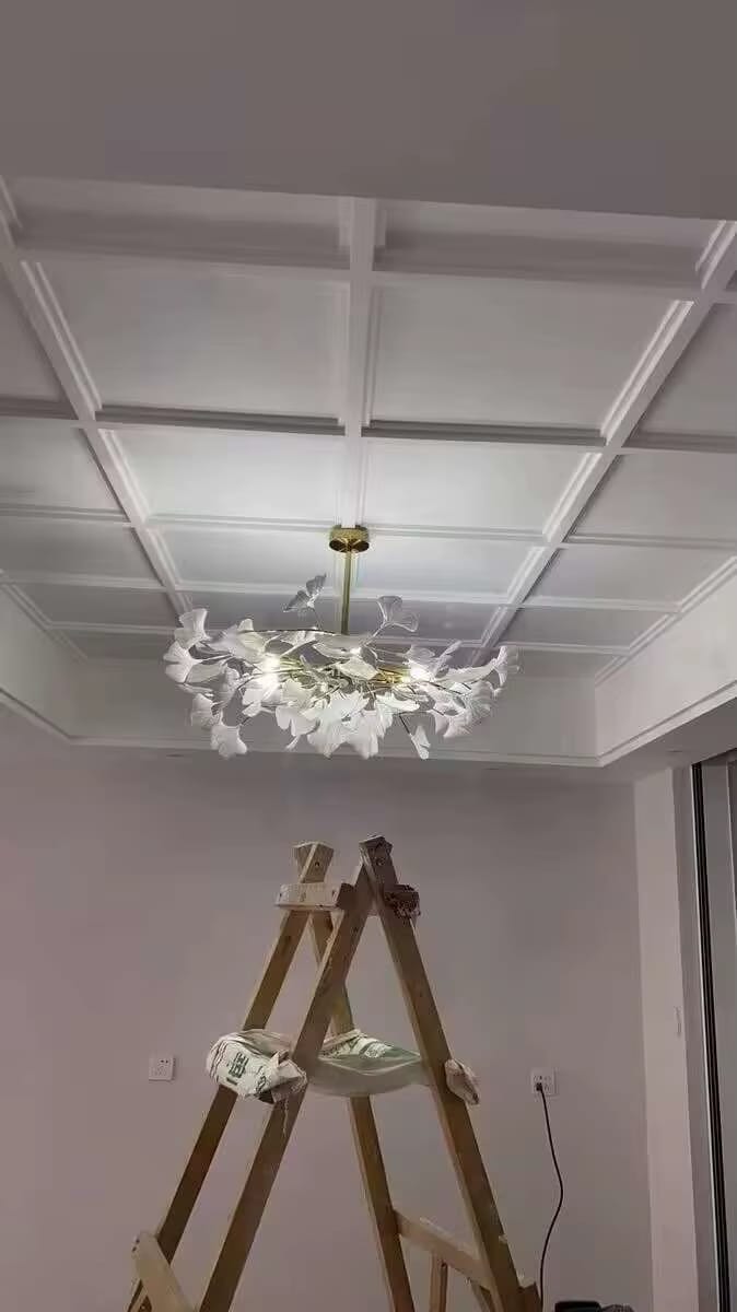 Customer photo review of WOMO Gingko Leaf Chandelier-WM2205