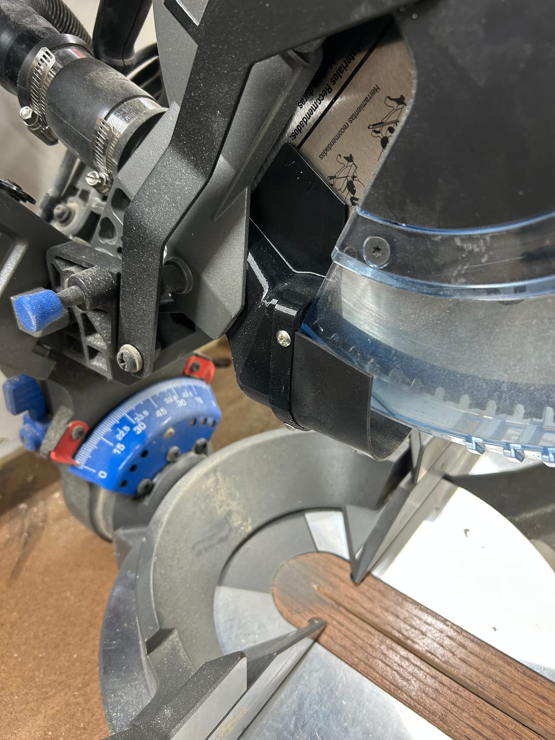 Customer photo review of Delta Cruzer Miter Saw Dust Collection