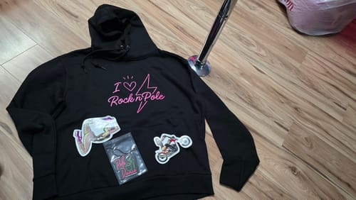 Customer photo review of I Love Rock N Pole Oversized Hoodie