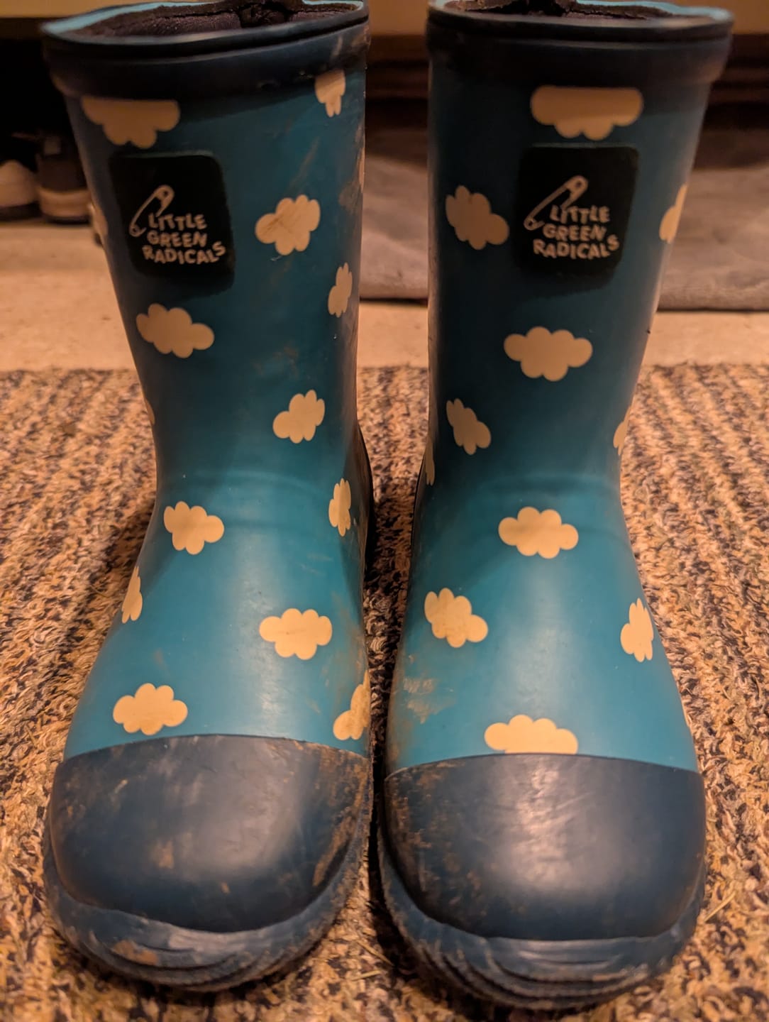 Customer photo review of Blue Clouds Classic Wellington Fair Rubber Natural Waterproof Boots