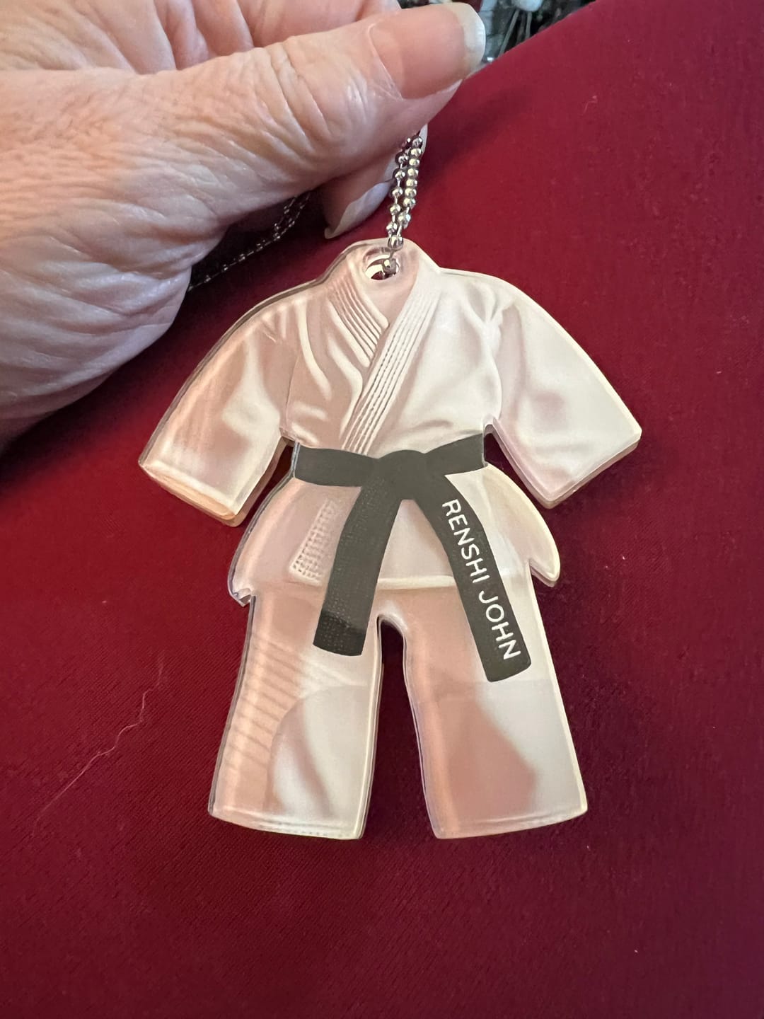 Customer photo review of Personalized Black Belt Christmas Ornament -  Taekwondo,Karate Gift