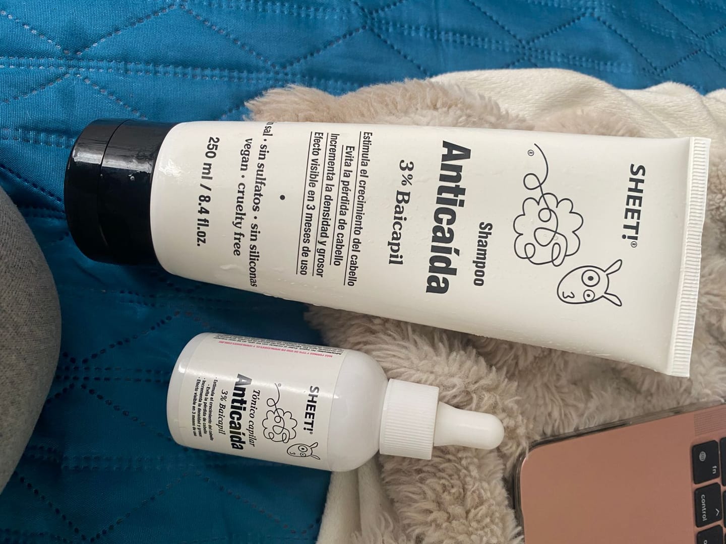 Customer photo review of Pack Anticaída de Cabello para 1 Mes