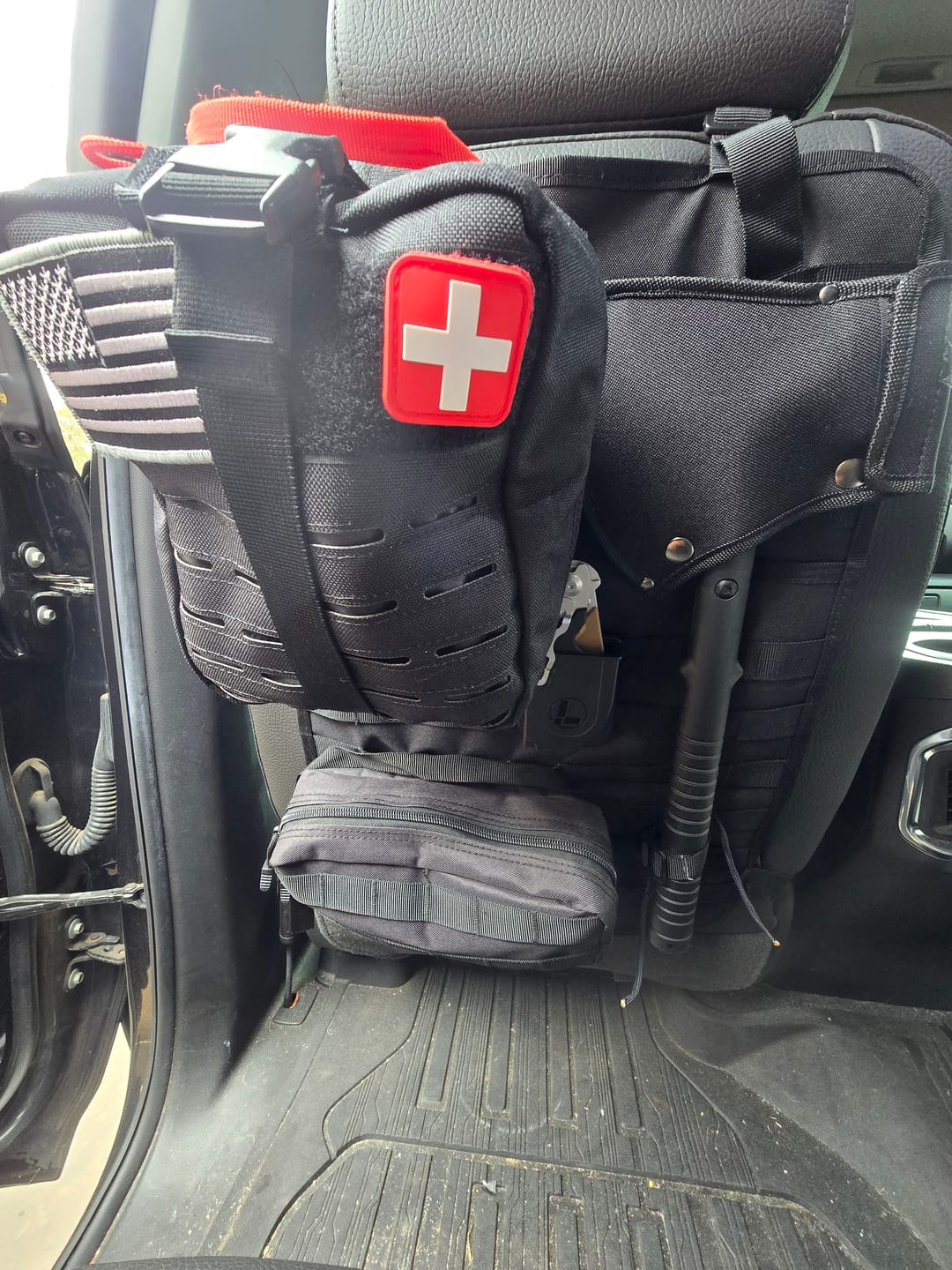 Customer photo review of Tactical MOLLE Seat Organizer Full Set