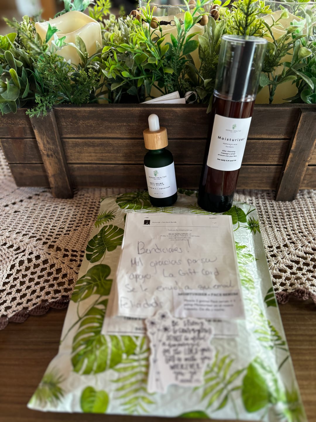 Customer photo review of Moisturizer + Face Serum  Bundle