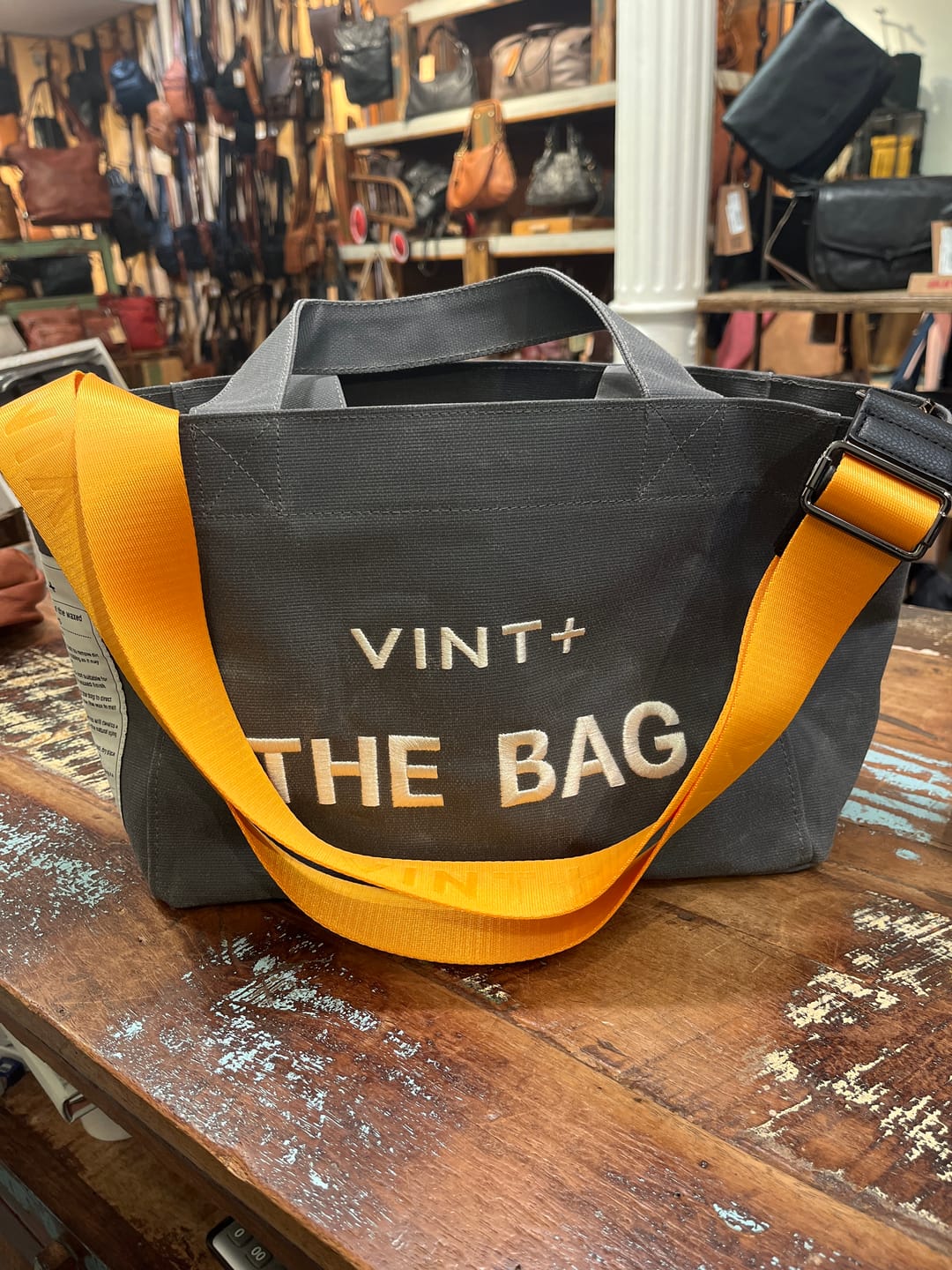 Customer photo review of CANVAS BAG - SMALL - GRAU