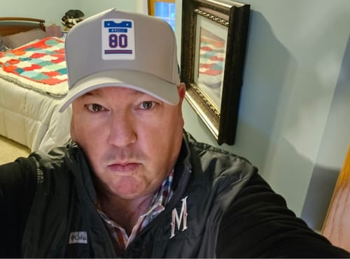 Customer photo review of Game-Worn Hat - 1980 Miracle Hockey Team Collection