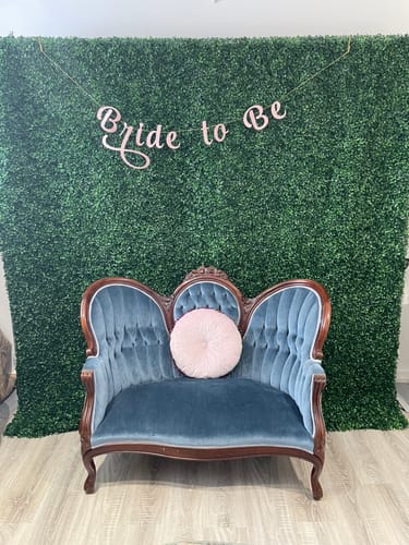 Customer photo review of 8x8ft Green Artificial Hedge Wall Backdrop for Wedding, Baby Shower, Jungle Wild Theme Party