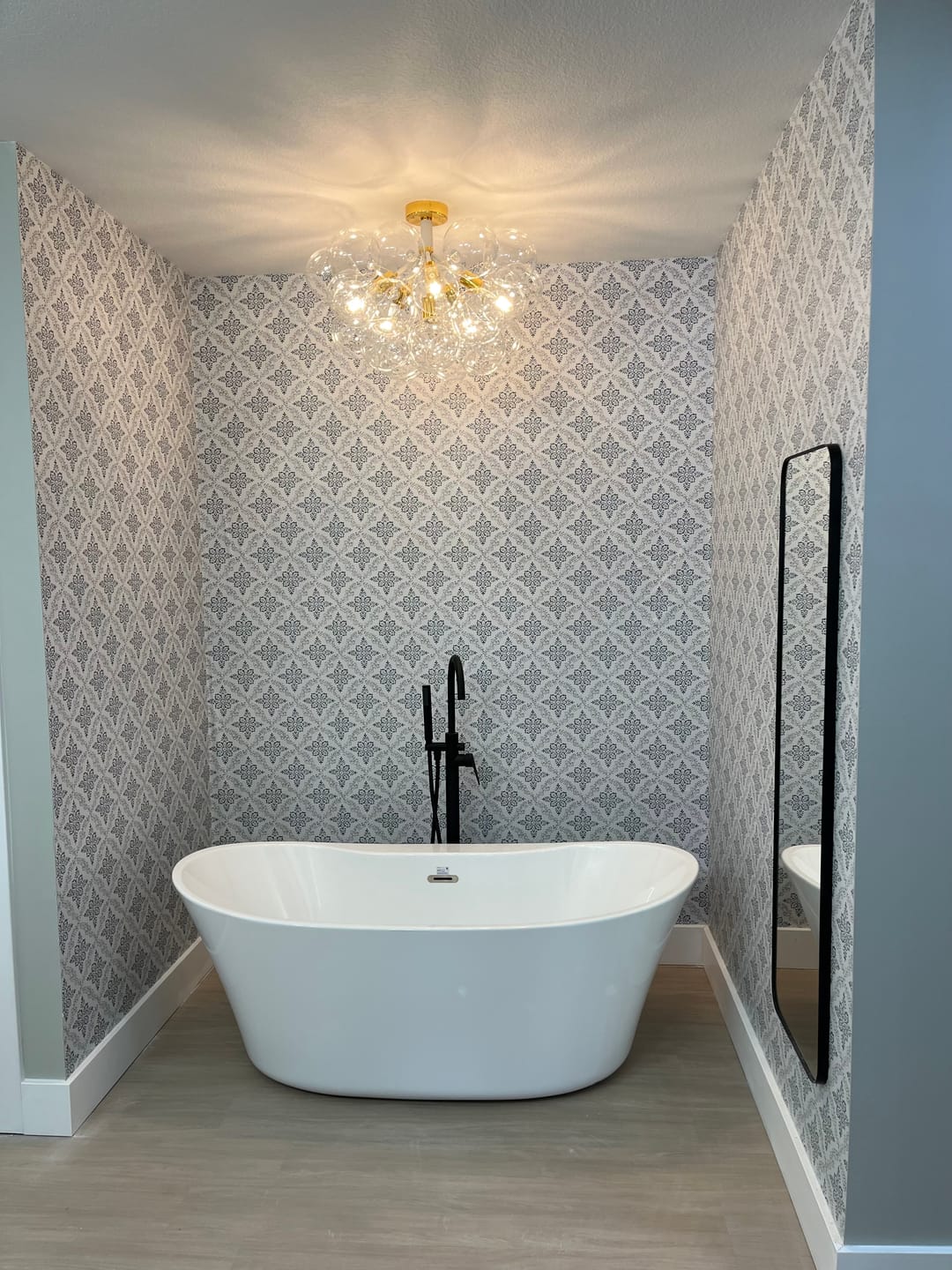 Customer photo review of Modern Cluster Glass Bubble Chandelier / Semi Flush