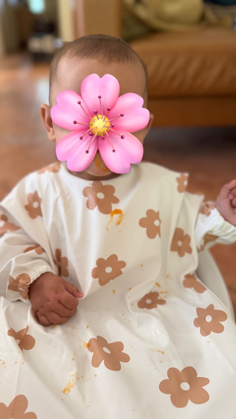 Customer photo review of Mess-Free Smock Bib