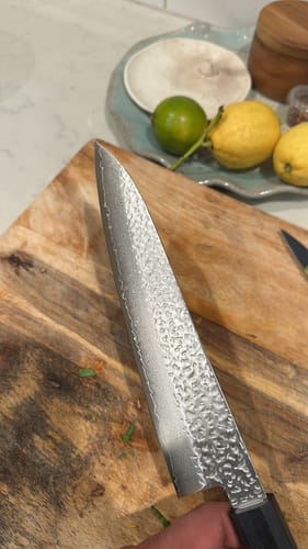 Customer photo review of Ittetsu Tafu Gyuto 210 mm