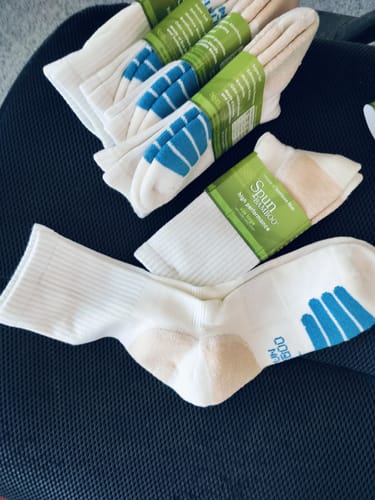 Customer photo review of High Performance Crew Bamboo Viscose Socks