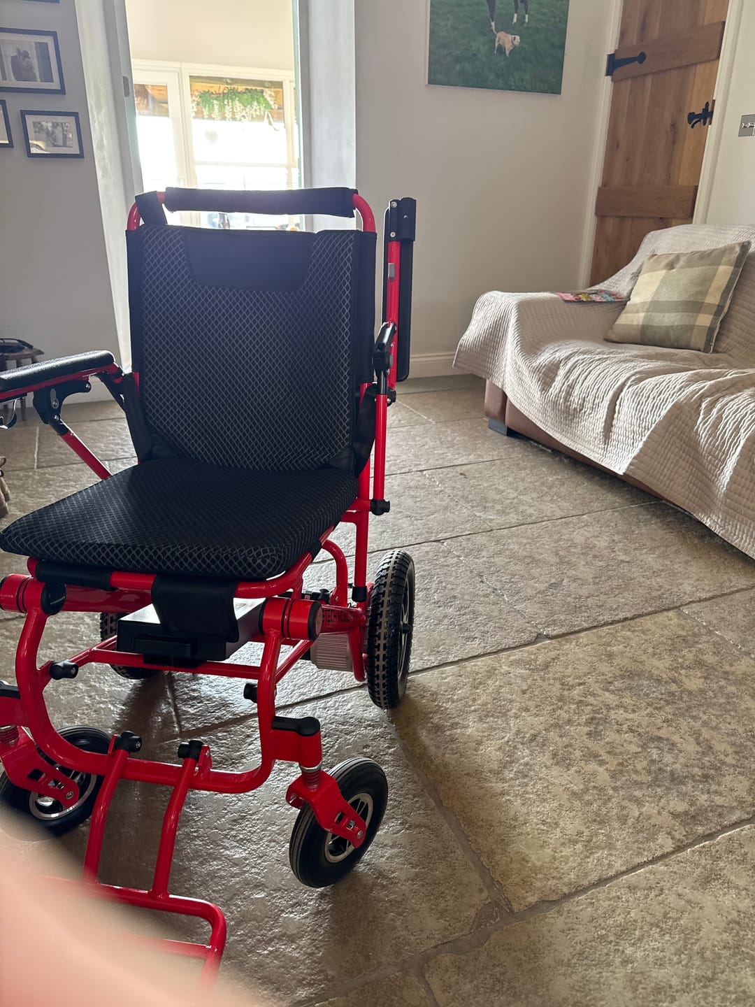 Customer photo review of Ultra-Lightweight Folding Electric Wheelchair | Etech Mobility LiteMax 2