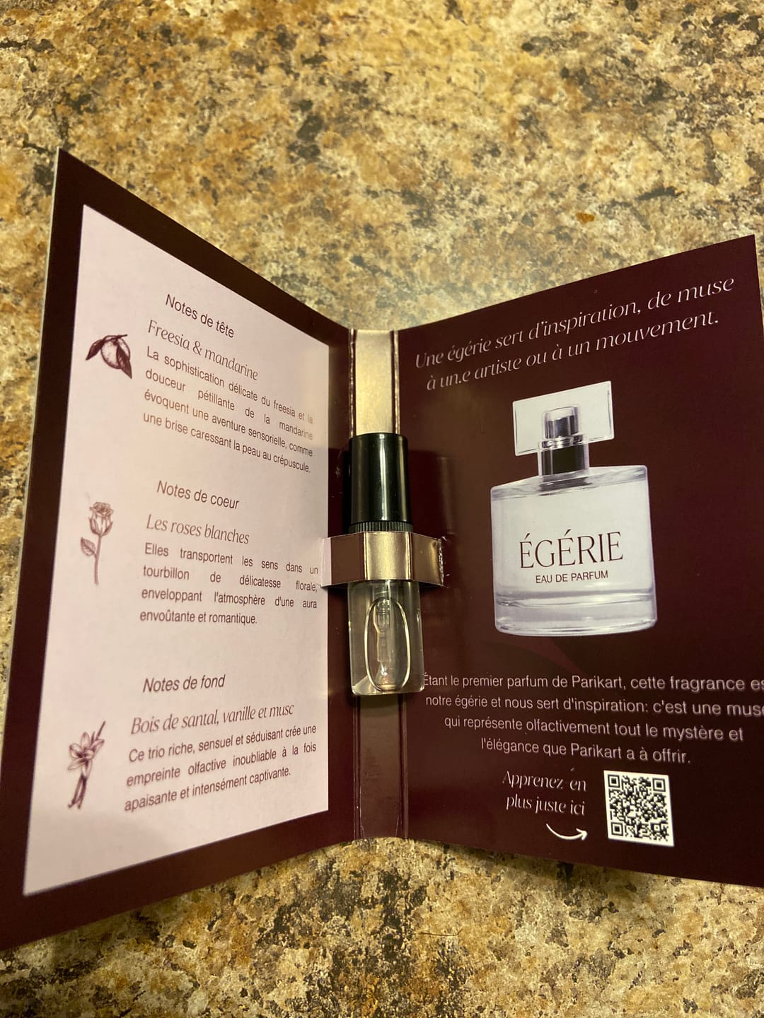 Customer photo review of L'Eau de parfum Égérie - 50 sprays format découverte