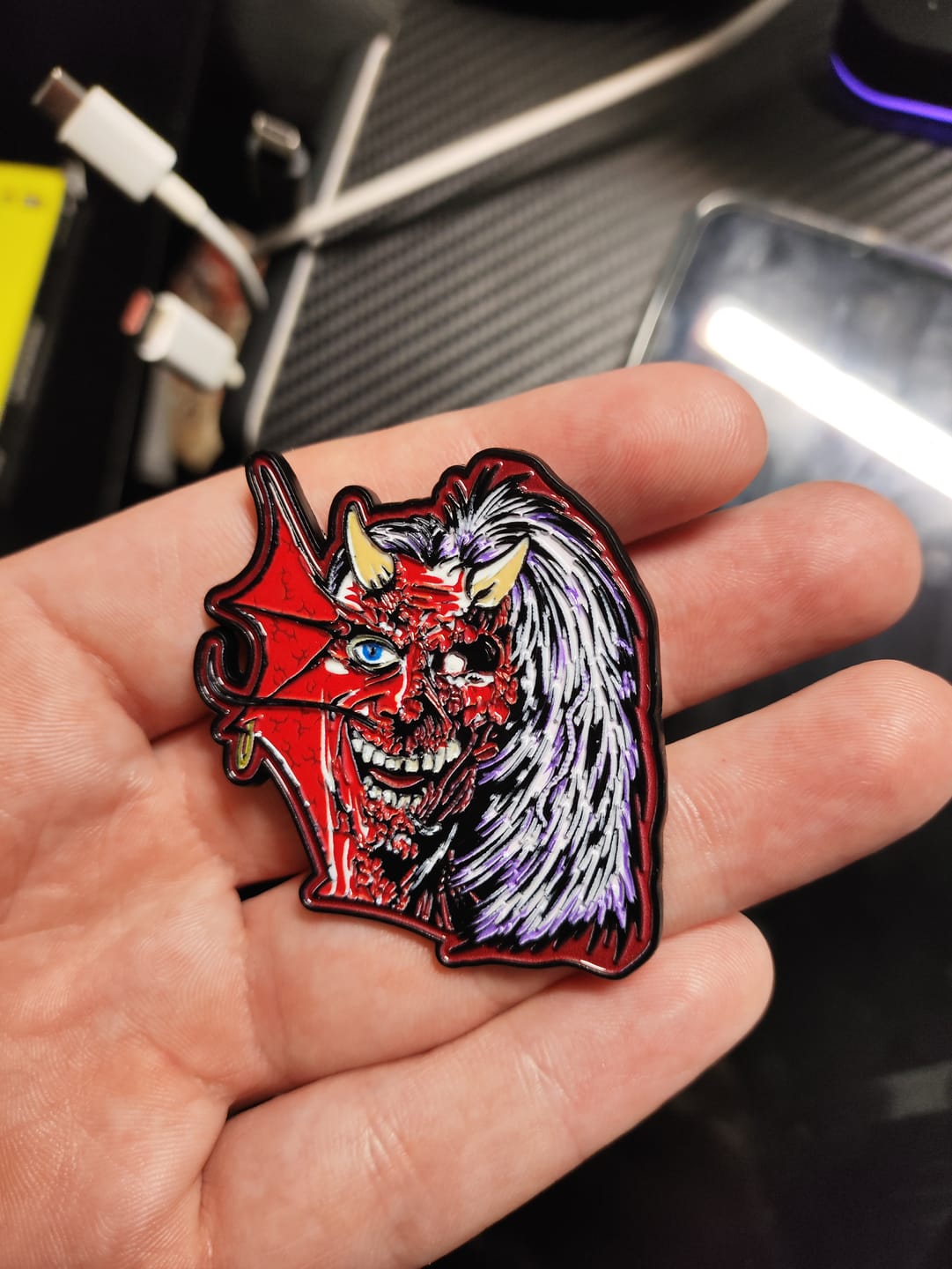 Customer photo review of Iron Maiden - Purgatory - Pin
