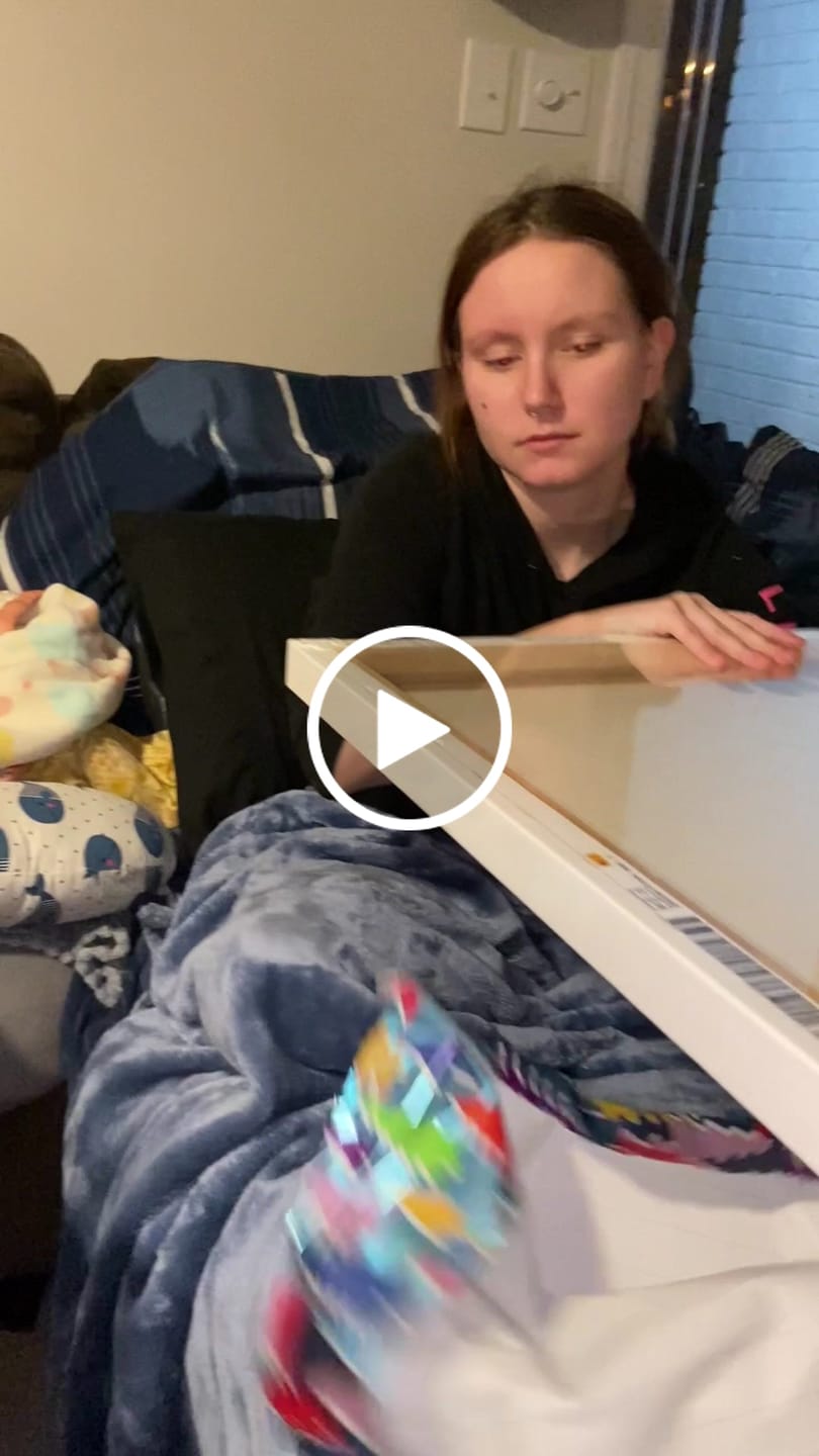 Customer video review of Custom Memorial Portrait