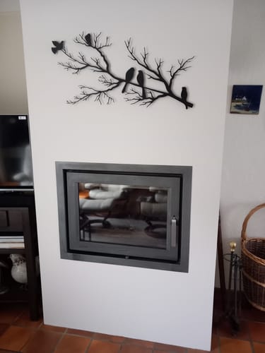 Customer photo review of Décoration murale en métal - Oiseaux sur branche (v2)