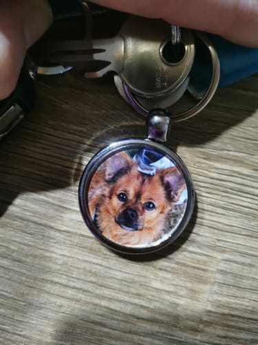 Customer photo review of Schlüsselanhänger mit Hundefoto